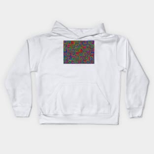 Vibrant Abstract Art Spirals Kids Hoodie